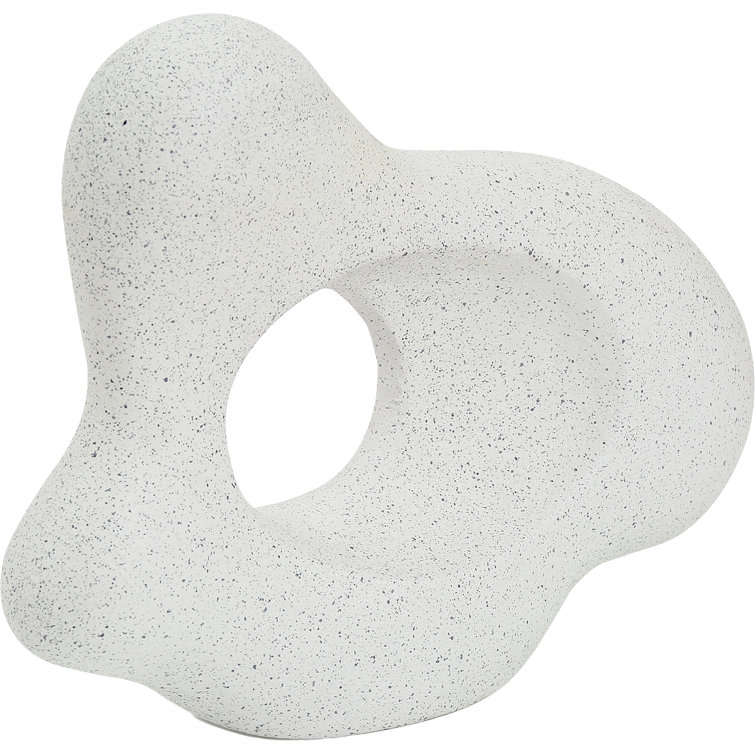 White EcoMix Handmade Abstract Sculpture