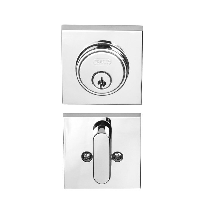 Chrome Universal Handing Single Cylinder Deadbolt