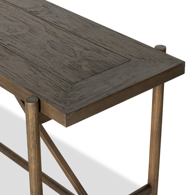 Goldthwaite 78'' Sienna Brown Solid Wood Console Table