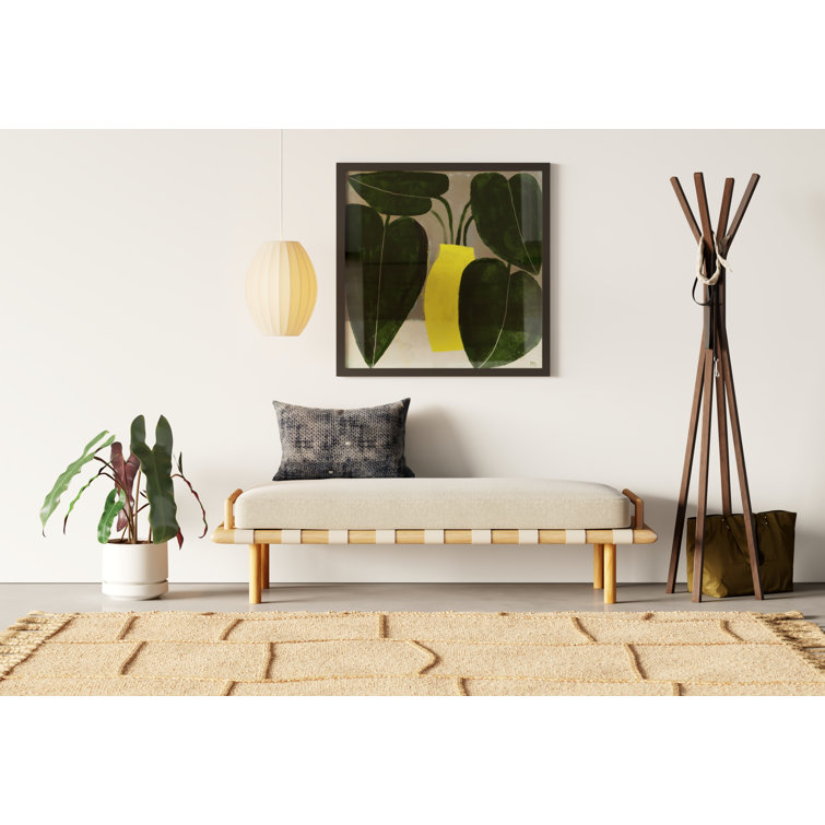 Mid-Century Modern 4-Hook Walnut Oak Plywood Coat Rack