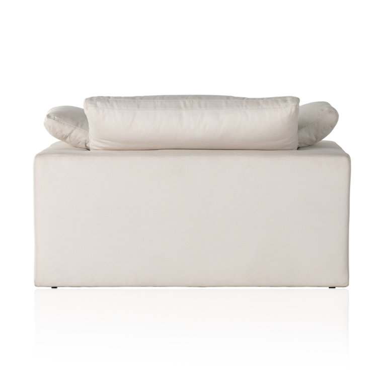 Anders Ivory Polyester Chaise Lounge