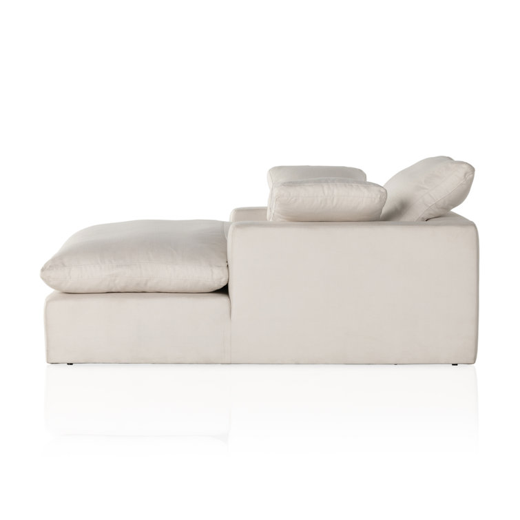 Anders Ivory Polyester Chaise Lounge