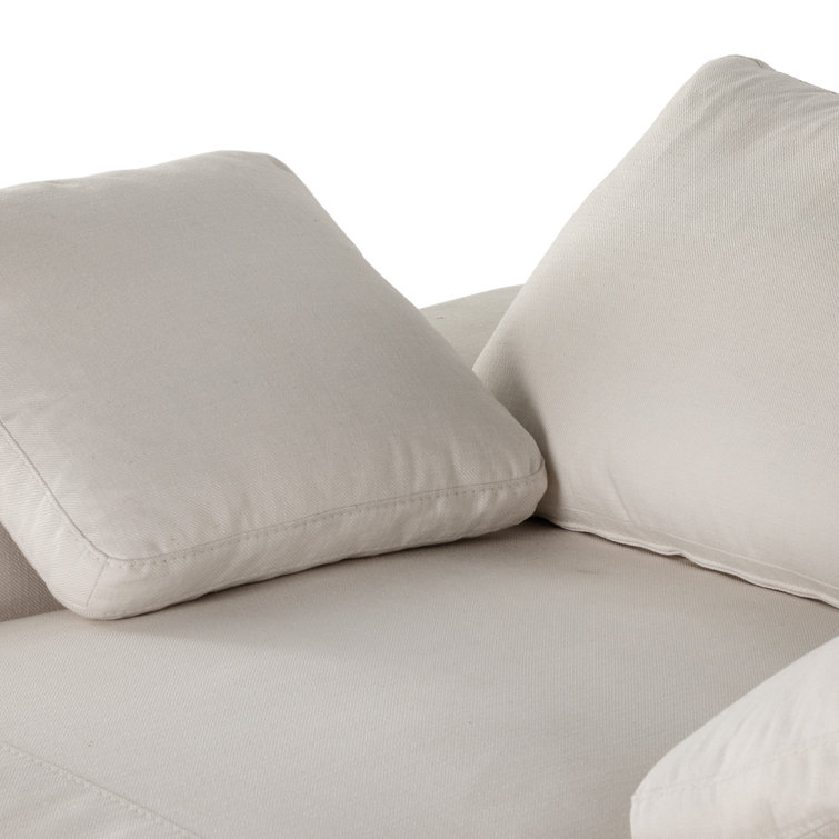 Anders Ivory Polyester Chaise Lounge