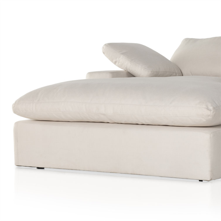 Anders Ivory Polyester Chaise Lounge