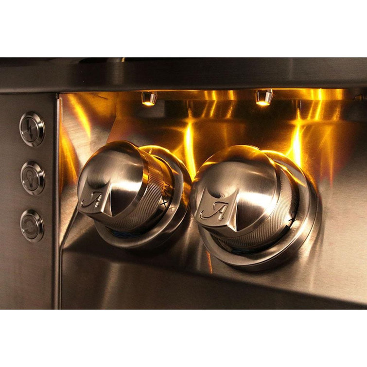 30-Inch Stainless Steel Built-In Propane Grill with Rotisserie and Smoker