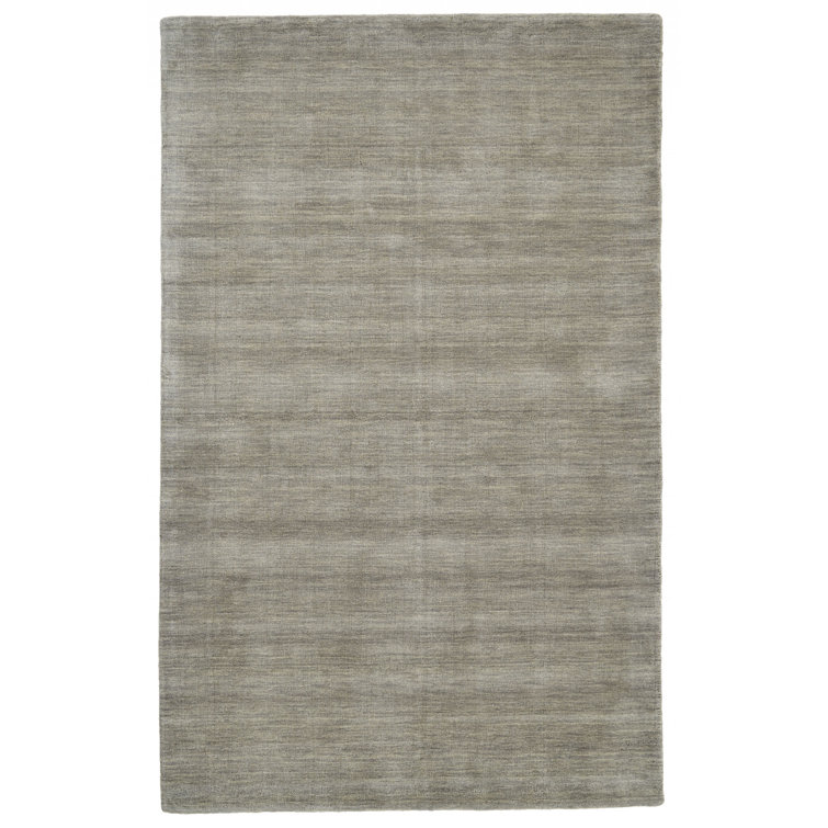 Gray Hand-Tufted Wool Runner Rug 2'6" x 8'