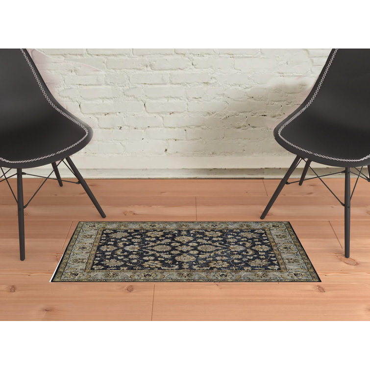 Hand-Tufted Blue and Gray Wool Rectangular Area Rug