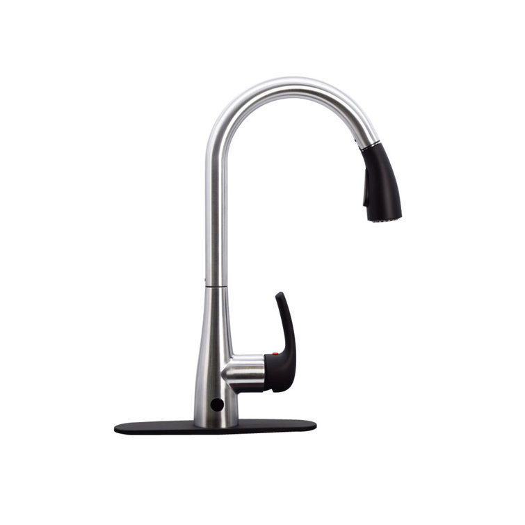 Stainless Steel Touchless Pull-Down Kitchen Faucet with Spray