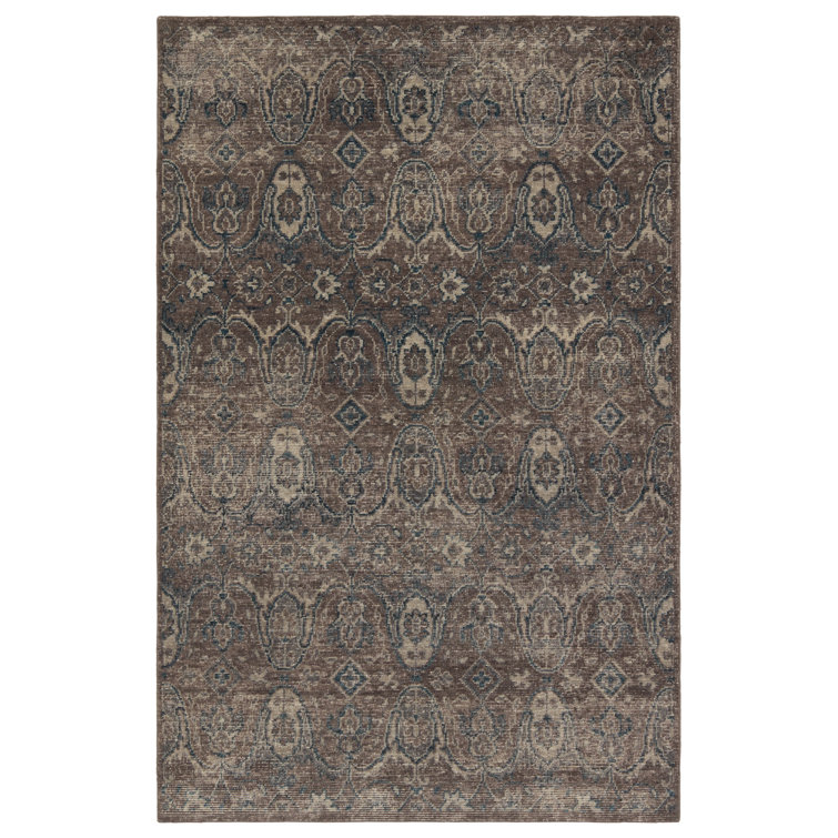 Gray Hand-Knotted Wool 10' x 14' Area Rug