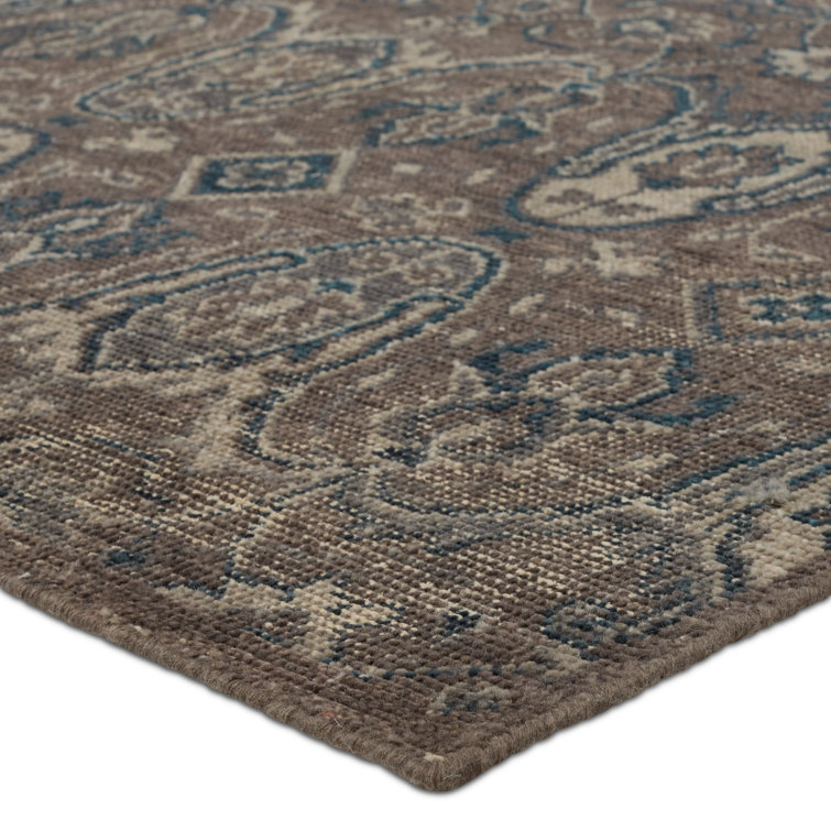Gray Hand-Knotted Wool 10' x 14' Area Rug