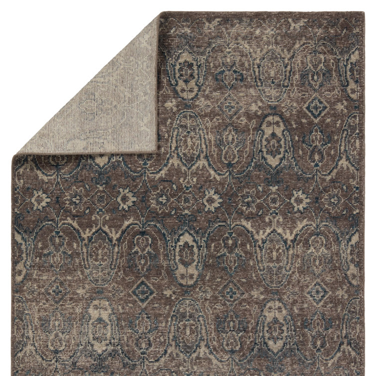 Gray Hand-Knotted Wool 10' x 14' Area Rug