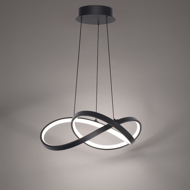 Vornado Black Silicone Shade LED Geometric Pendant