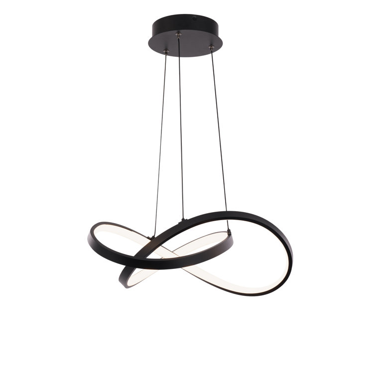 Vornado Black Silicone Shade LED Geometric Pendant