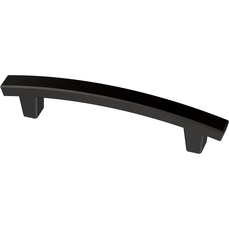 Matte Black Brass Drawer Pull Bar Set of 5