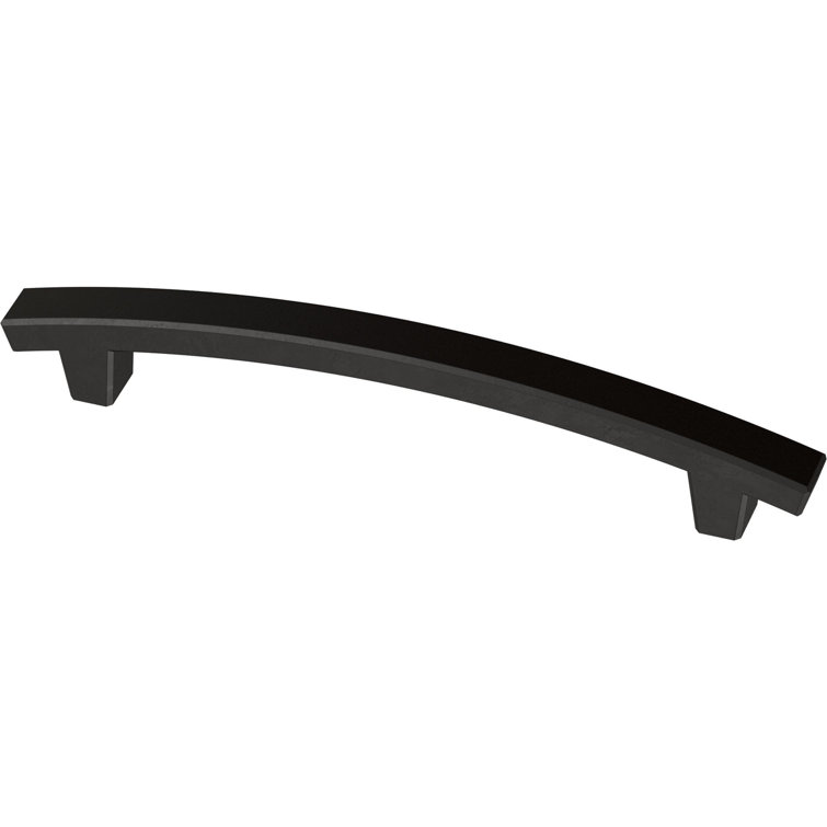 Matte Black Brass Drawer Pull Bar Set of 5