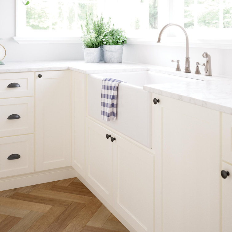 Matte Black Brass Cup Drawer Pulls with Installation Hardware