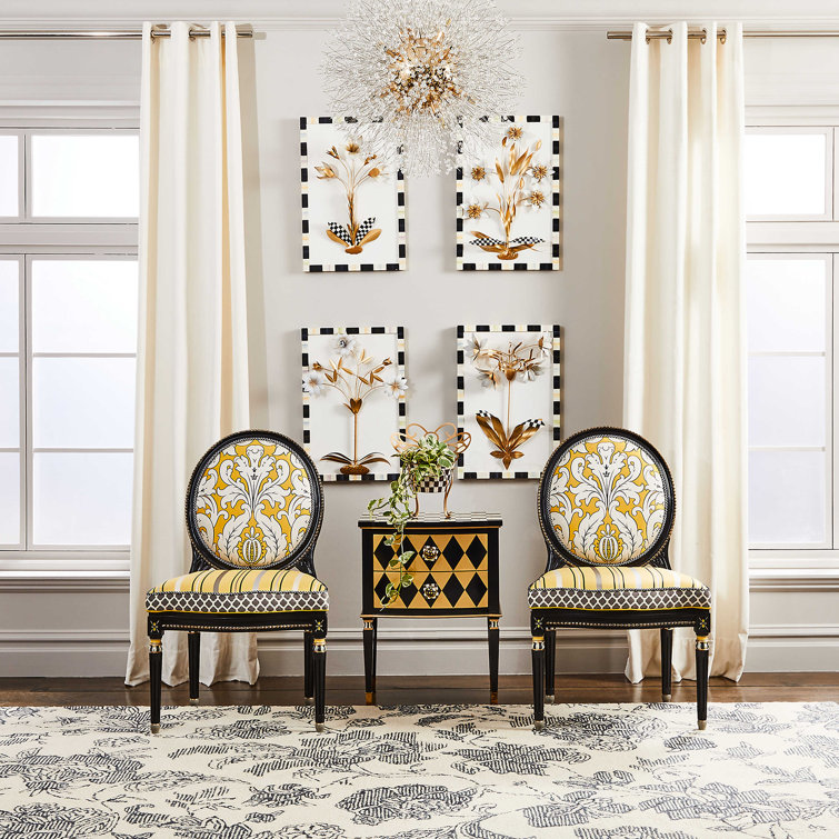 Black Velvet Upholstered Side Chair with Wood Frame
