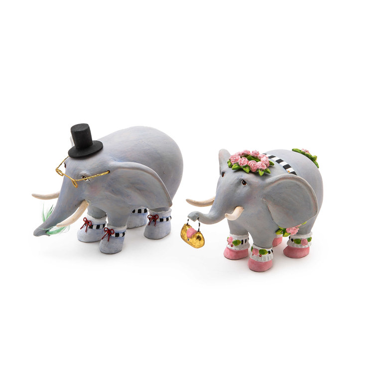 Handmade Resin Noah's Ark Figurine Set with Animals