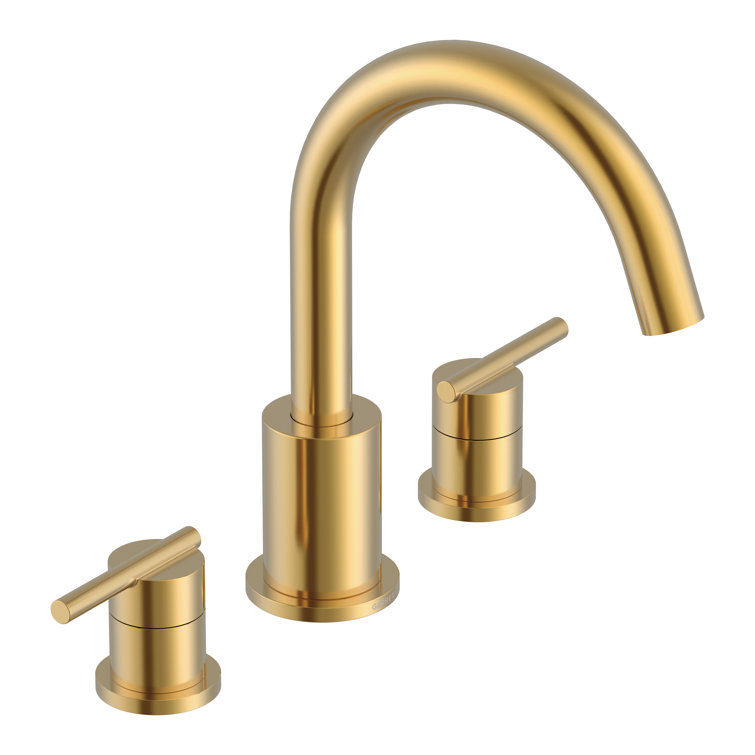 Brushed Bronze Three-Piece Roman Tub Filler Kit