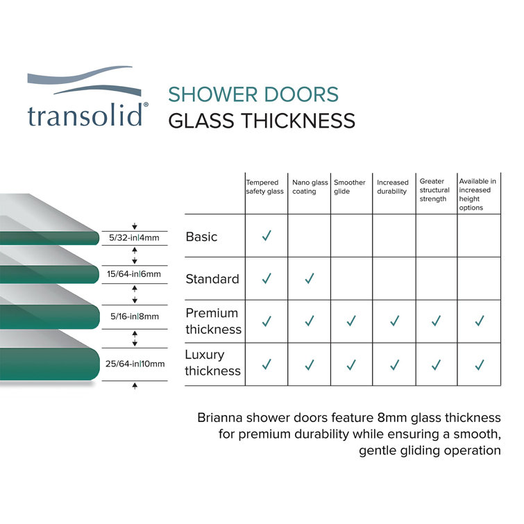 Matte Black 60" x 62" Frameless Sliding Shower Door with Frosted Glass