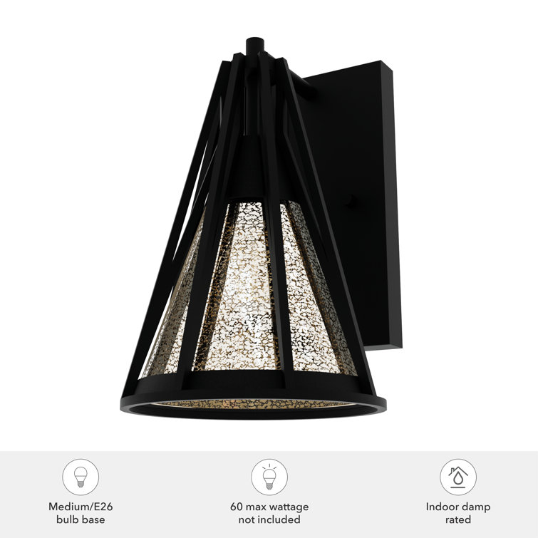 Rafner Industrial Black Iron Dimmable Wall Sconce