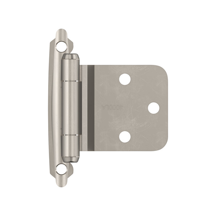 Satin Nickel Variable Overlay Self Closing Cabinet Hinge