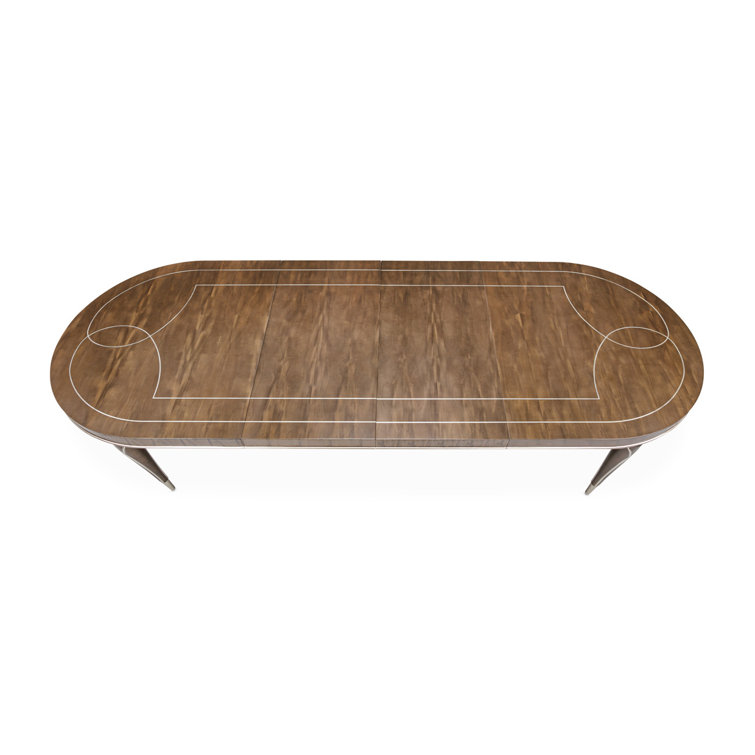 Hazelnut Mahogany 9-Piece Extendable Oval Dining Set with Porcini Velvet Chairs