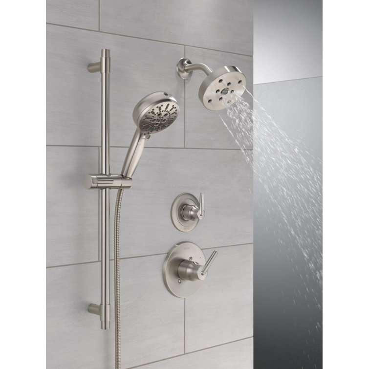 Lumicoat Stainless Adjustable Handheld Multi-Head Shower System