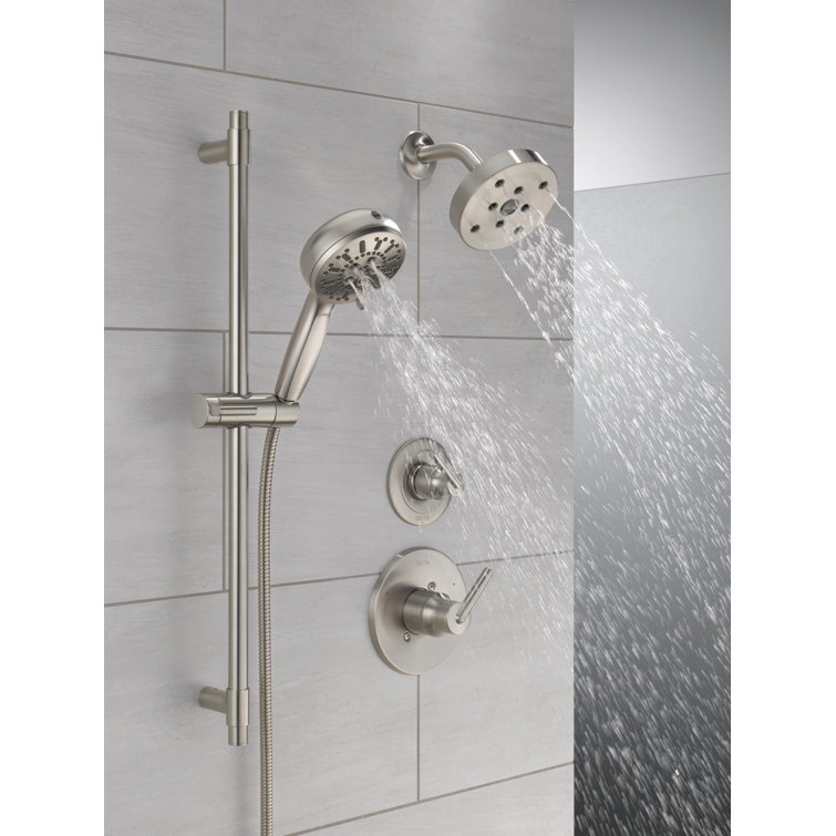 Lumicoat Stainless Adjustable Handheld Multi-Head Shower System