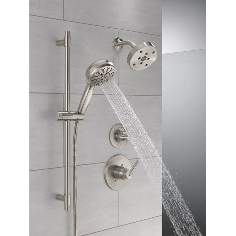 Lumicoat Stainless Adjustable Handheld Multi-Head Shower System