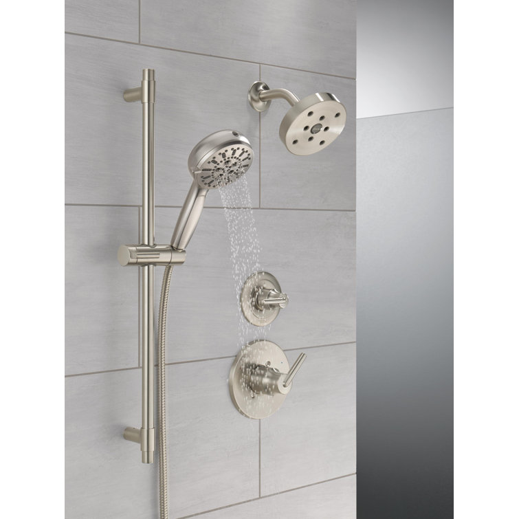 Lumicoat Stainless Adjustable Handheld Multi-Head Shower System