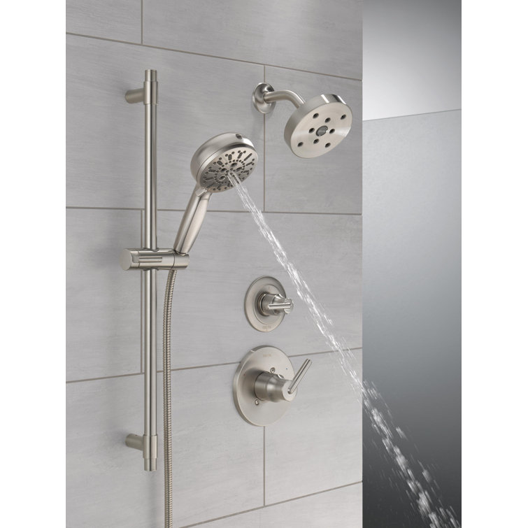 Lumicoat Stainless Adjustable Handheld Multi-Head Shower System