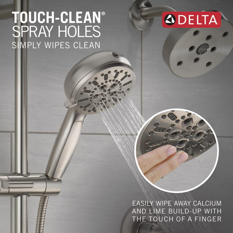 Lumicoat Stainless Adjustable Handheld Multi-Head Shower System