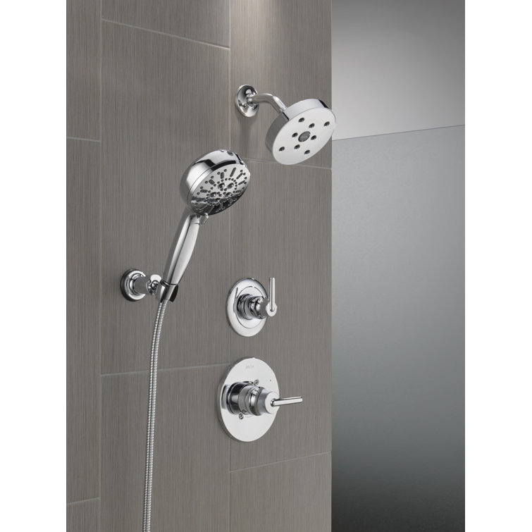 ProClean Chrome Wall-Mount Handheld Shower with Multi-Head