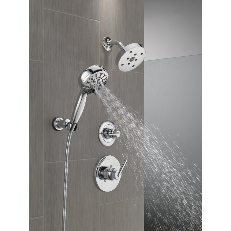 ProClean Chrome Wall-Mount Handheld Shower with Multi-Head