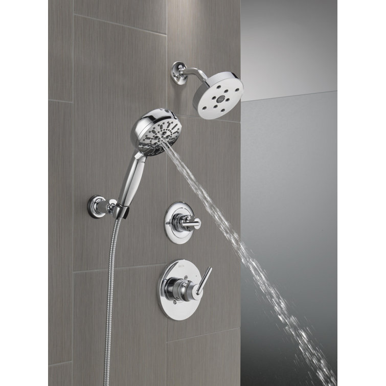 ProClean Chrome Wall-Mount Handheld Shower with Multi-Head