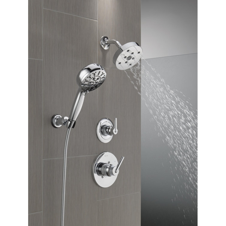 ProClean Chrome Wall-Mount Handheld Shower with Multi-Head