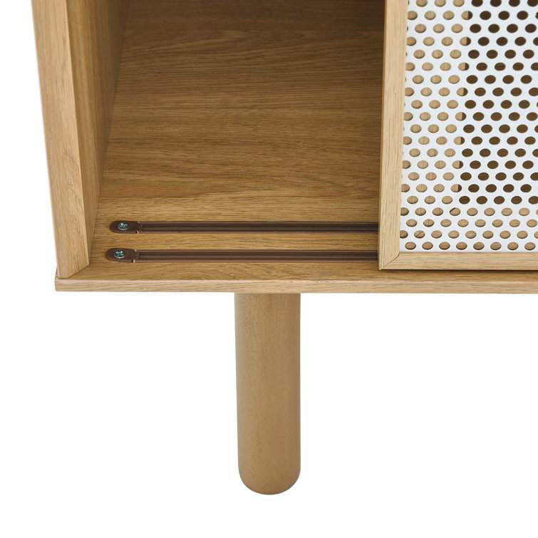 Kurtis Oak 59" Sideboard with Metal Mesh Doors