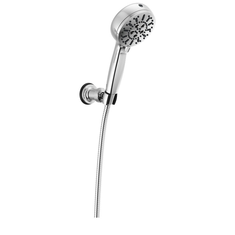 ProClean Chrome Wall-Mount Handheld Shower with Multi-Head