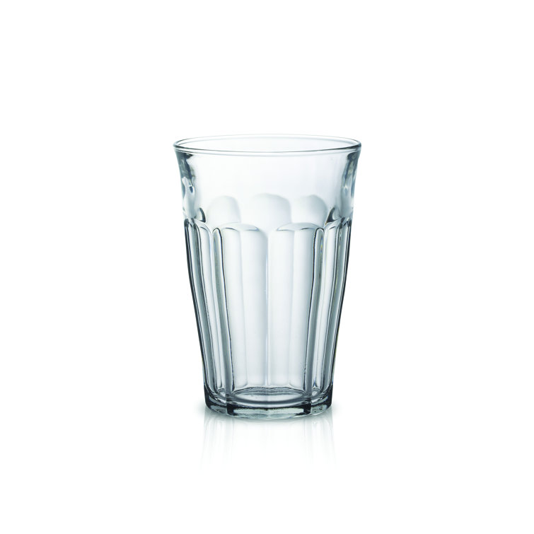 Clear Tempered Glass 12 oz Round Tumbler Set