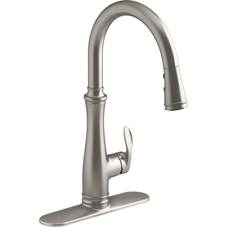 Vibrant Stainless Steel Touchless Pull Down Kitchen Faucet