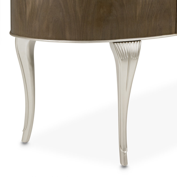 Villa Cherie Birch Hazelnut Vanity Set with Frosted Pearl Linen Bench