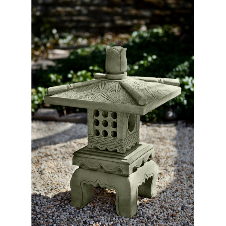 Copper Bronze Cast Stone Bamboo Pagoda Garden Statue