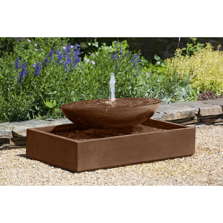 Brownstone Modern Low Profile Outdoor Floor Fountain