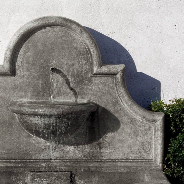 Graystone Weather Resistant Wall Fountain with Light