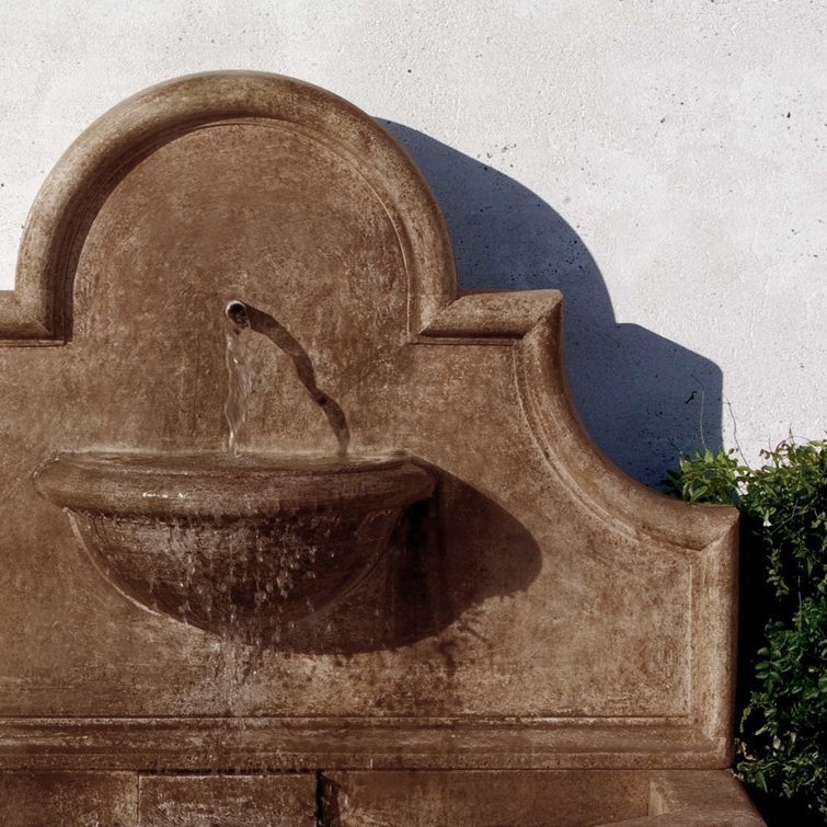 Brownstone Weather Resistant Wall Fountain with Light