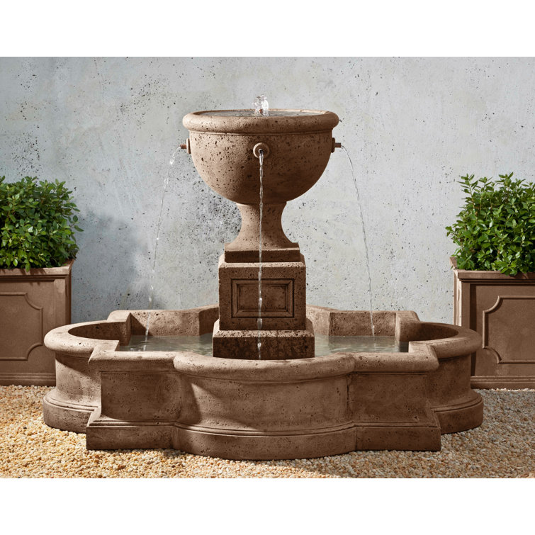 Brownstone Cast Stone Traditional Garden Fountain