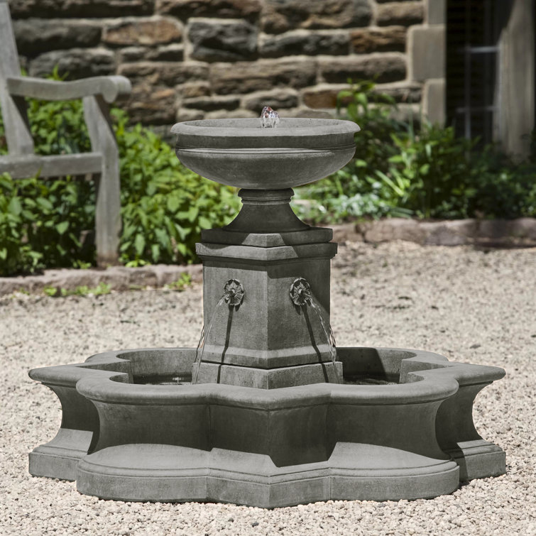 Alpine Stone Weather Resistant Hand Crafted Floor Fountain