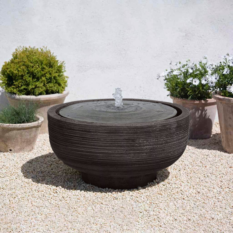 Natural Cast Stone Weather Resistant Floor Fountain