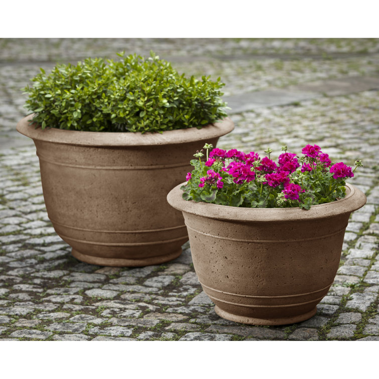 Medium Padova Alpine Stone Cast Stone Planter for Outdoors